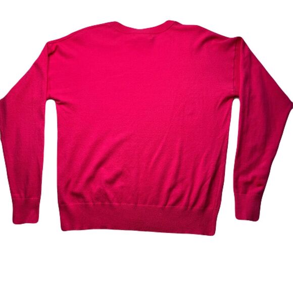 Calvin Klein Womens S Pullover Long Sleeve Round Neck Sweater Hot Pink So Soft - Picture 2 of 7